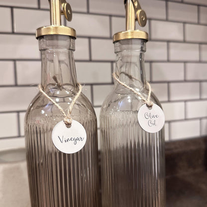 Home Organization Labels: Hand Stamped Custom Kitchen &amp; Pantry Decor in Aluminum and Brass