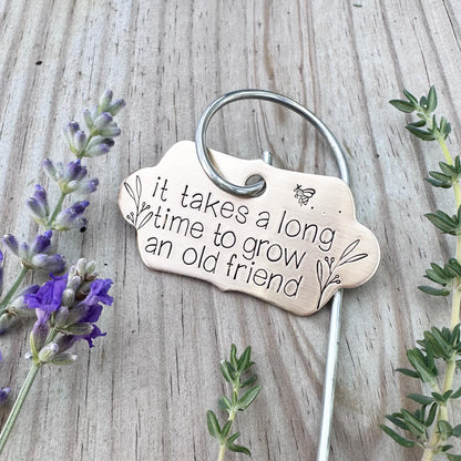 Hand Stamped Garden Stake: Custom Herb &amp; Vegetable Plant Marker