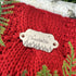 Personalized Stocking Tag: Custom Hand Stamped Brass or Copper Name Tag or Gift Tag