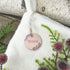 Personalized Stocking Tag: Custom Hand Stamped Brass or Copper Name Tag