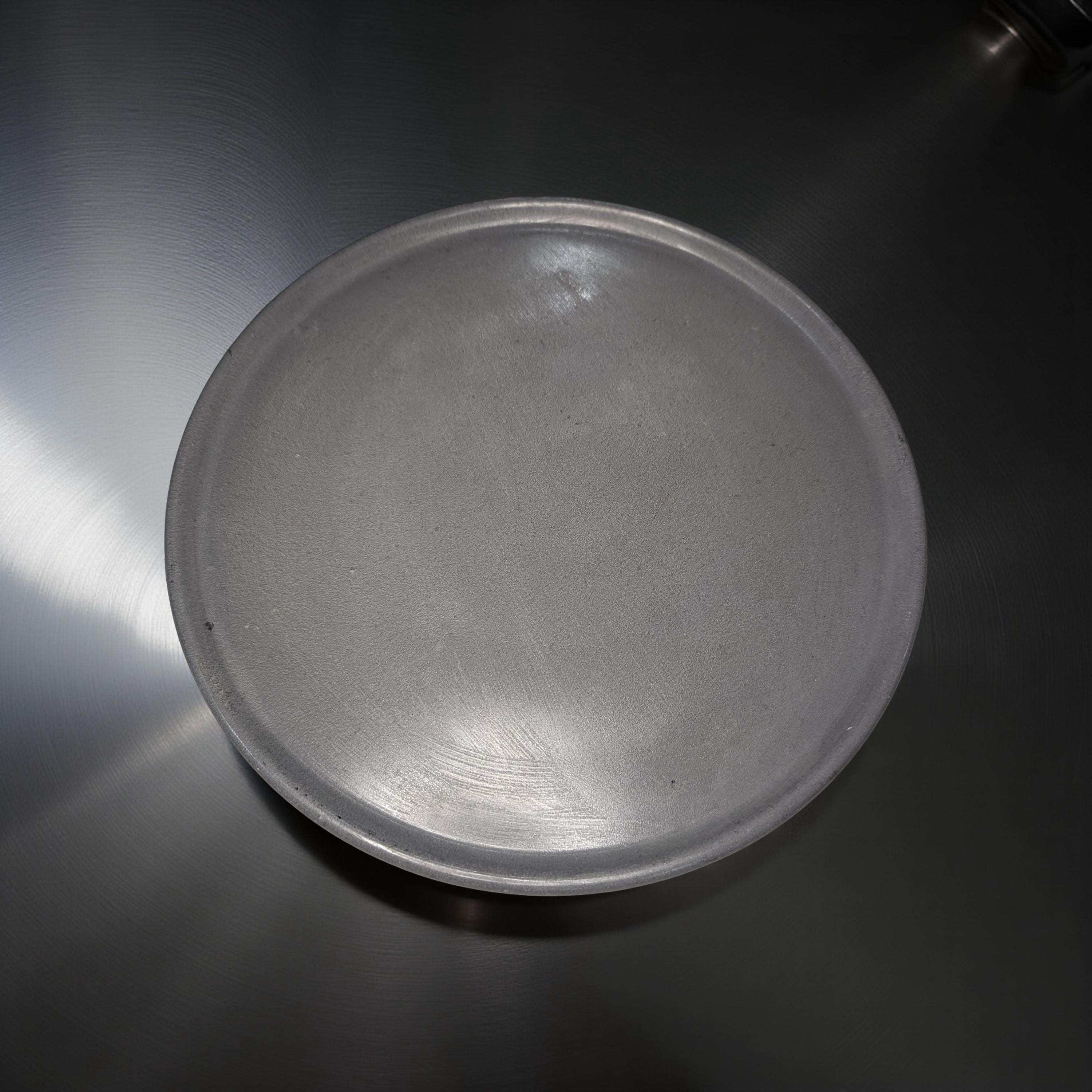 Large Grey Concrete Tray – 10.8 Inch Round Decorative Display Plate – Minimalist Concrete Serving Tray – Modern Home Décor Catchall