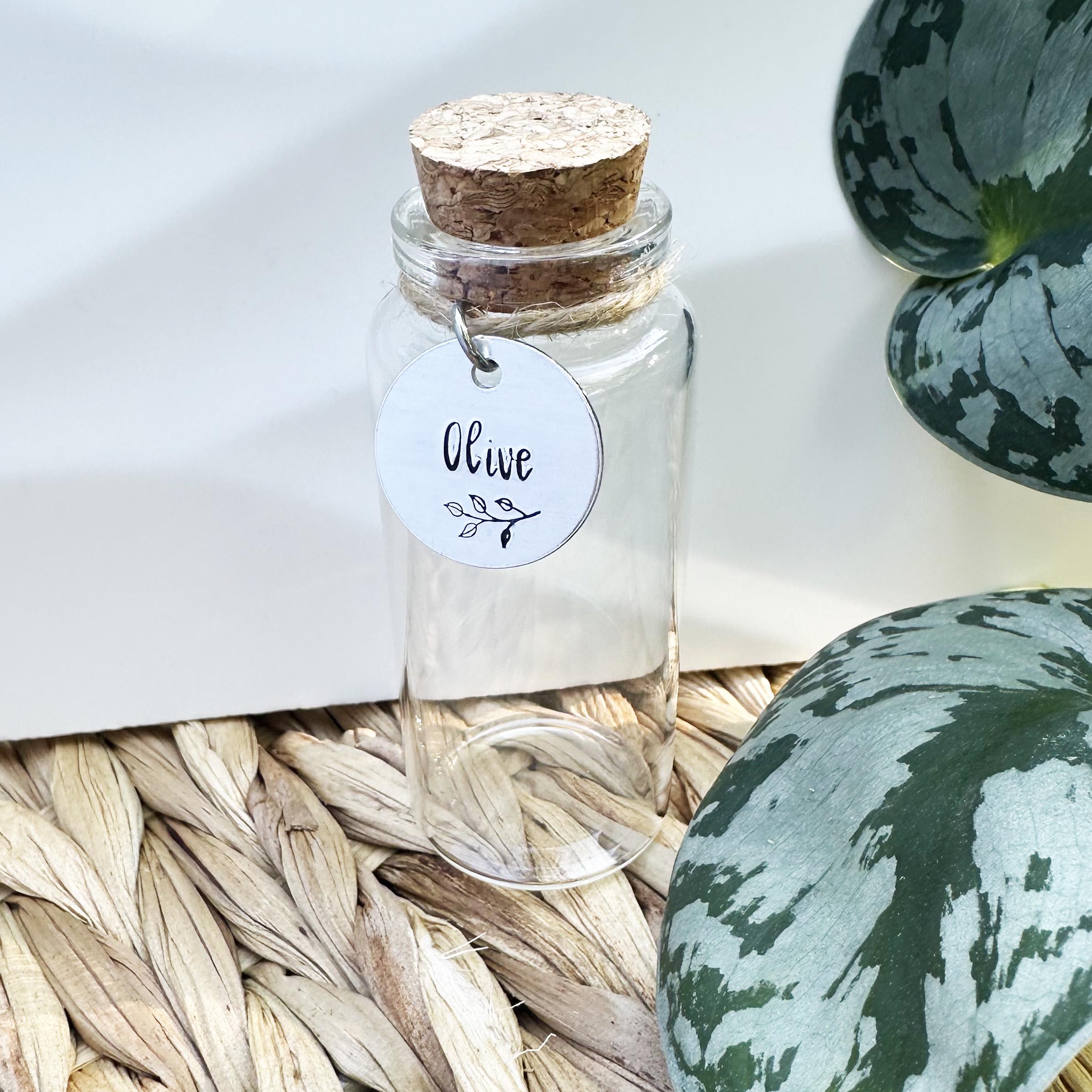 Custom Pet Fur and Whiskers Memorial Jar: Handcrafted Keepsake, Aluminum Charm