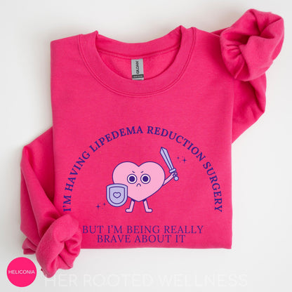 Funny Lipedema Surgery Sweatshirt | Pre Op Lipoedema Jumper, Lipedema Liposuction Surgery Day Crewneck, Medical Humor Sweater, Support Gift