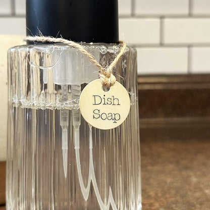 Home Organization Labels: Hand Stamped Custom Kitchen &amp; Bath Decor in Aluminum and Brass