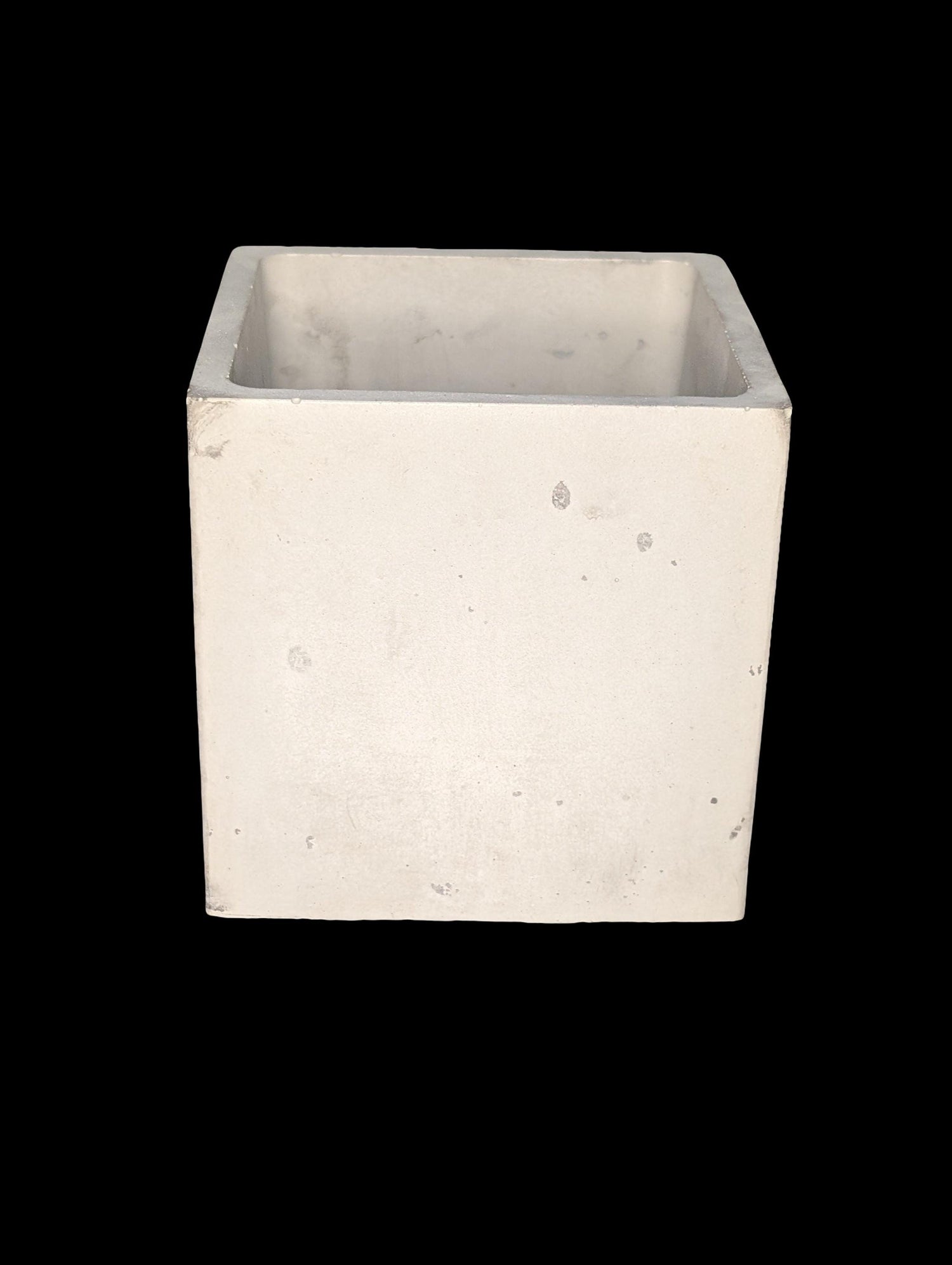 Square Concrete Planter with Drain Hole – 3.9”– Marble, Natural Concrete, or Gray – Indoor Outdoor Succulent or Cactus Planter