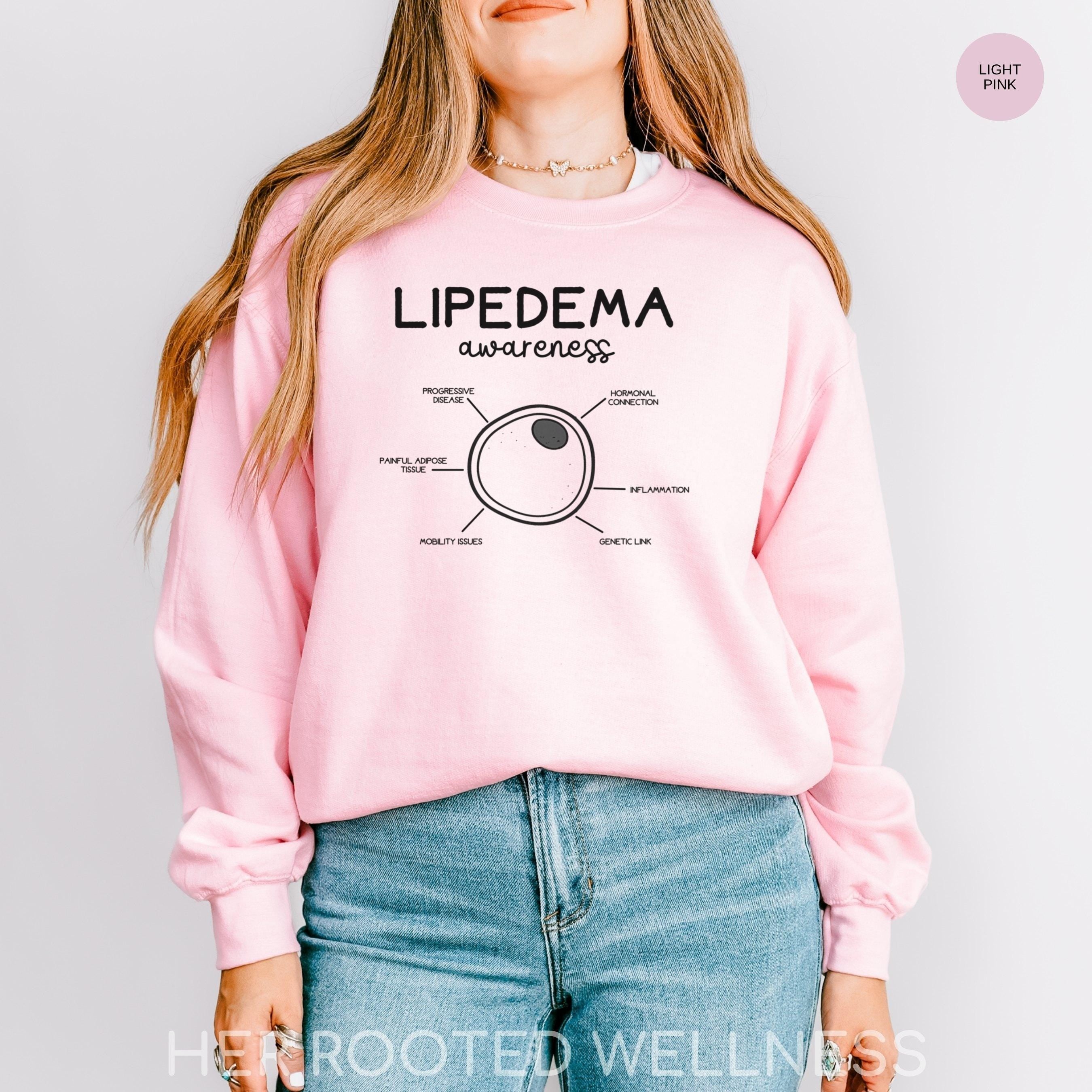 Lipedema Awareness Sweatshirt | Cozy Lipoedema Jumper | Adipose Disease Crewneck Sweater | Fat Disorder Educational Advocacy Gift