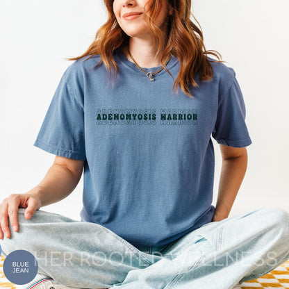 Adenomyosis Warrior Shirt | Comfort Colors Adeno Awareness Month Tee | Purple Adeno Empowerment Tshirt | Support Gift Idea