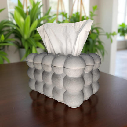 Modern Concrete Tissue Box | Handmade Minimalist Tissue Holder or Storage Box