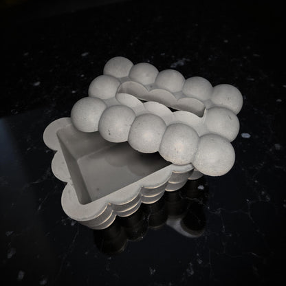 Modern Concrete Tissue Box | Handmade Minimalist Tissue Holder or Storage Box