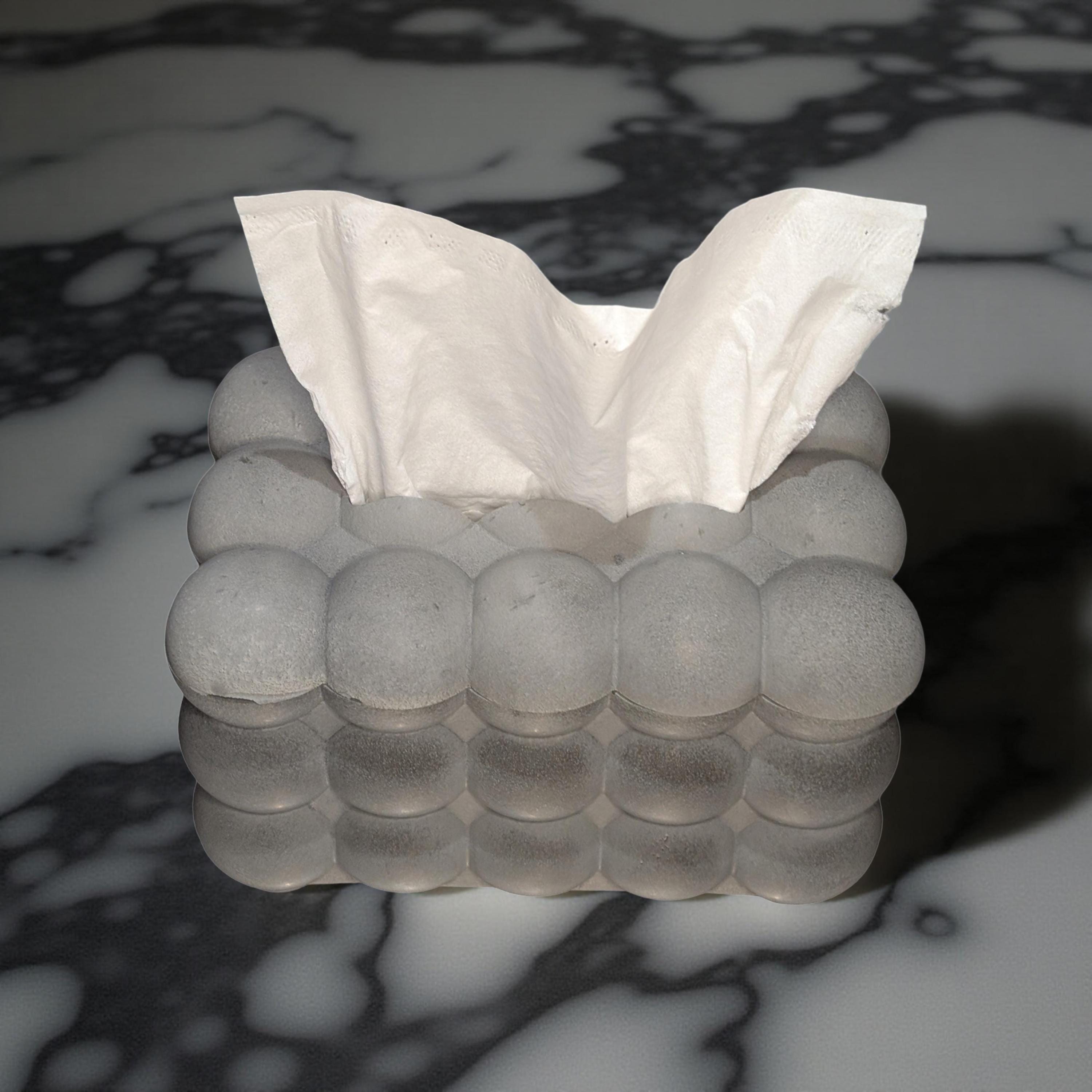 Modern Concrete Tissue Box | Handmade Minimalist Tissue Holder or Storage Box