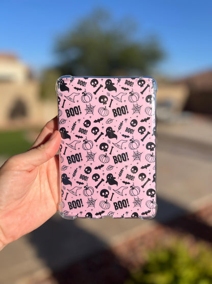 Pink Halloween Kindle Insert: Spooky-Cute E-Reader Cover