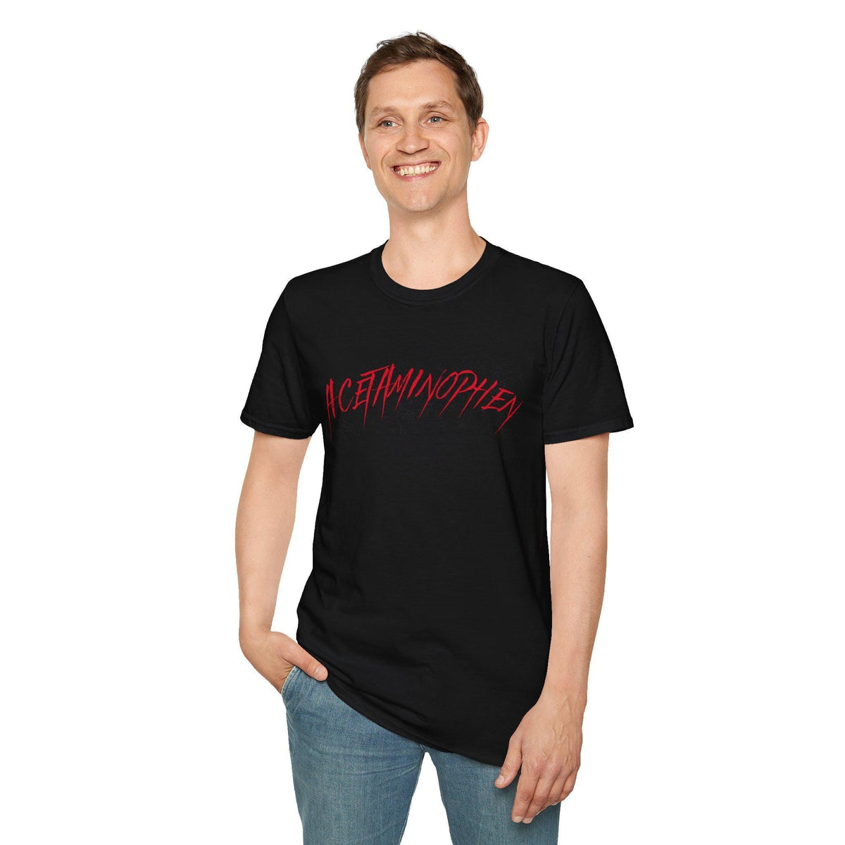 Acetaminophen Graphic Tee: Unisex Softstyle Cotton T-Shirt, Tylenol Acetaminophen, Things Trump Can&