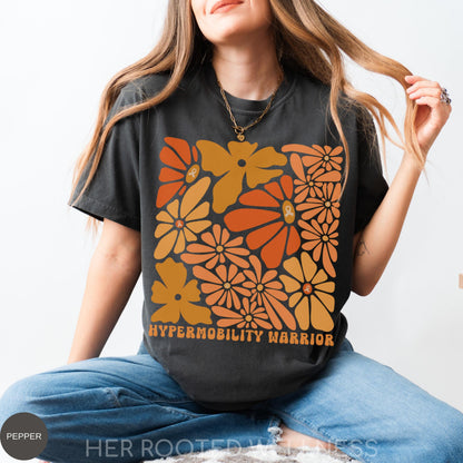 HSD Comfort Colors Awareness Shirt | Hypermobility Spectrum Disorder T-Shirt | Rare Invisible Illness Tee | Hypermobile Orange Ribbon Gift