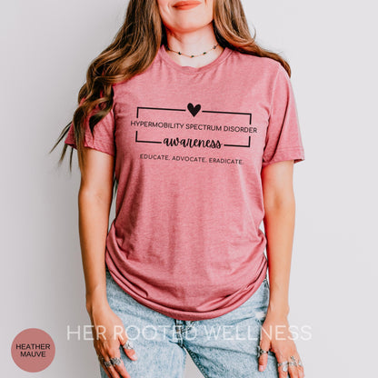 HSD Awareness Shirt | Hypermobility Spectrum Disorder T-Shirt | PT OT Gift | Rare Invisible Illness Tee | Hypermobile Birthday for Her