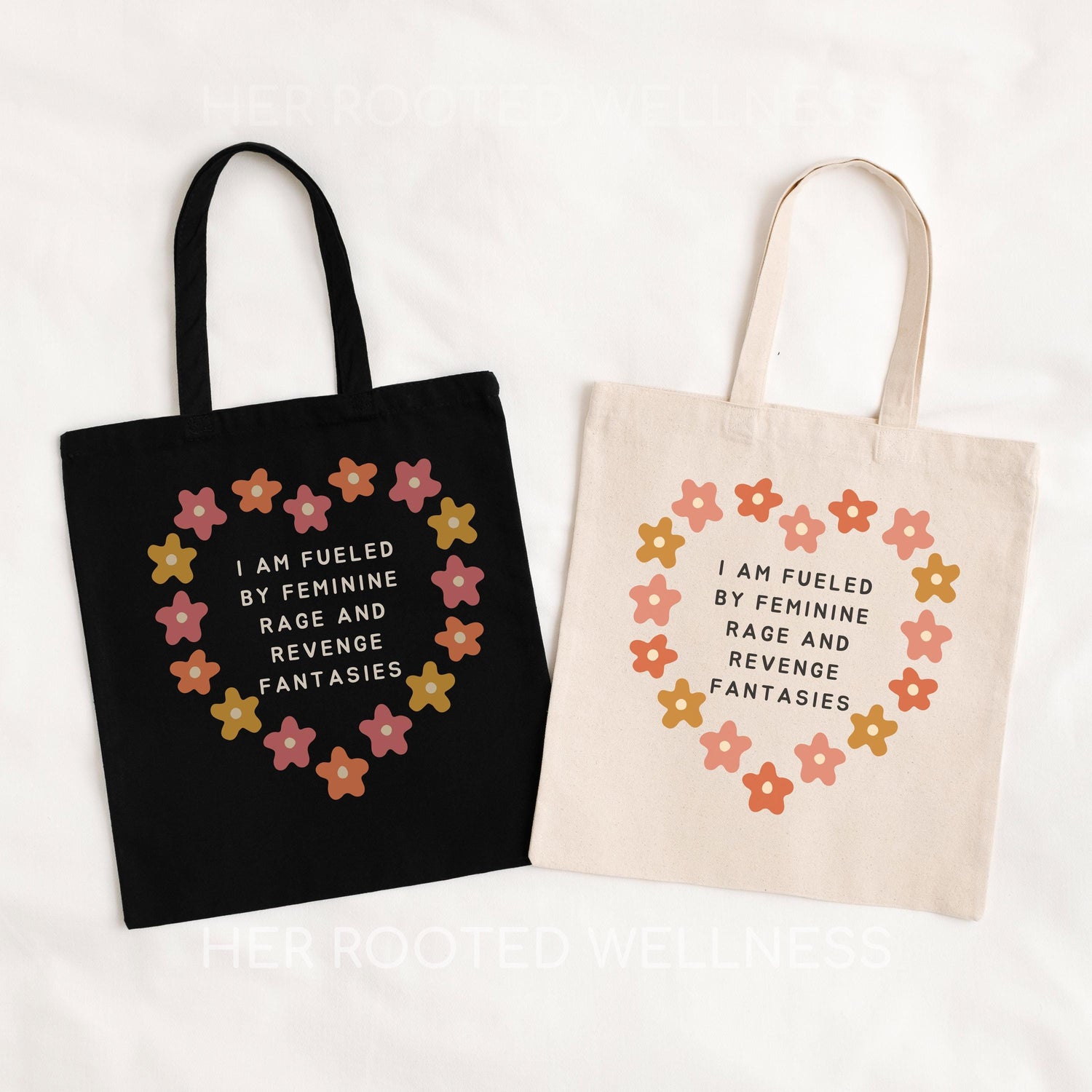 Female Rage &amp; Revenge Fantasies Tote Bag | Radical Feminist Bag, Angry Feminism Canvas Bag, Women Empowerment Gift, Gender Equality Activist