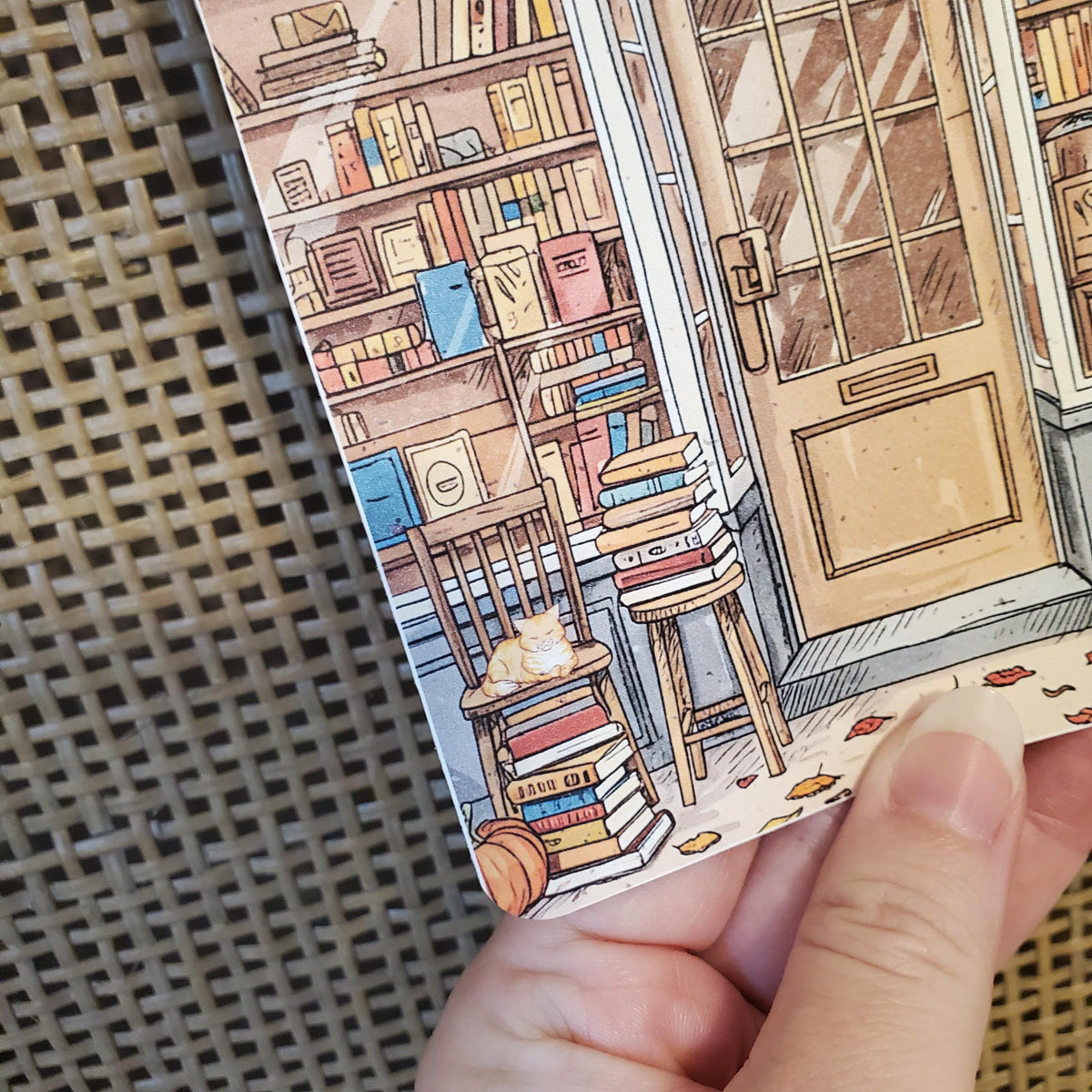 Fall Bookstore Kindle Insert: Bookish Ereader Accessory