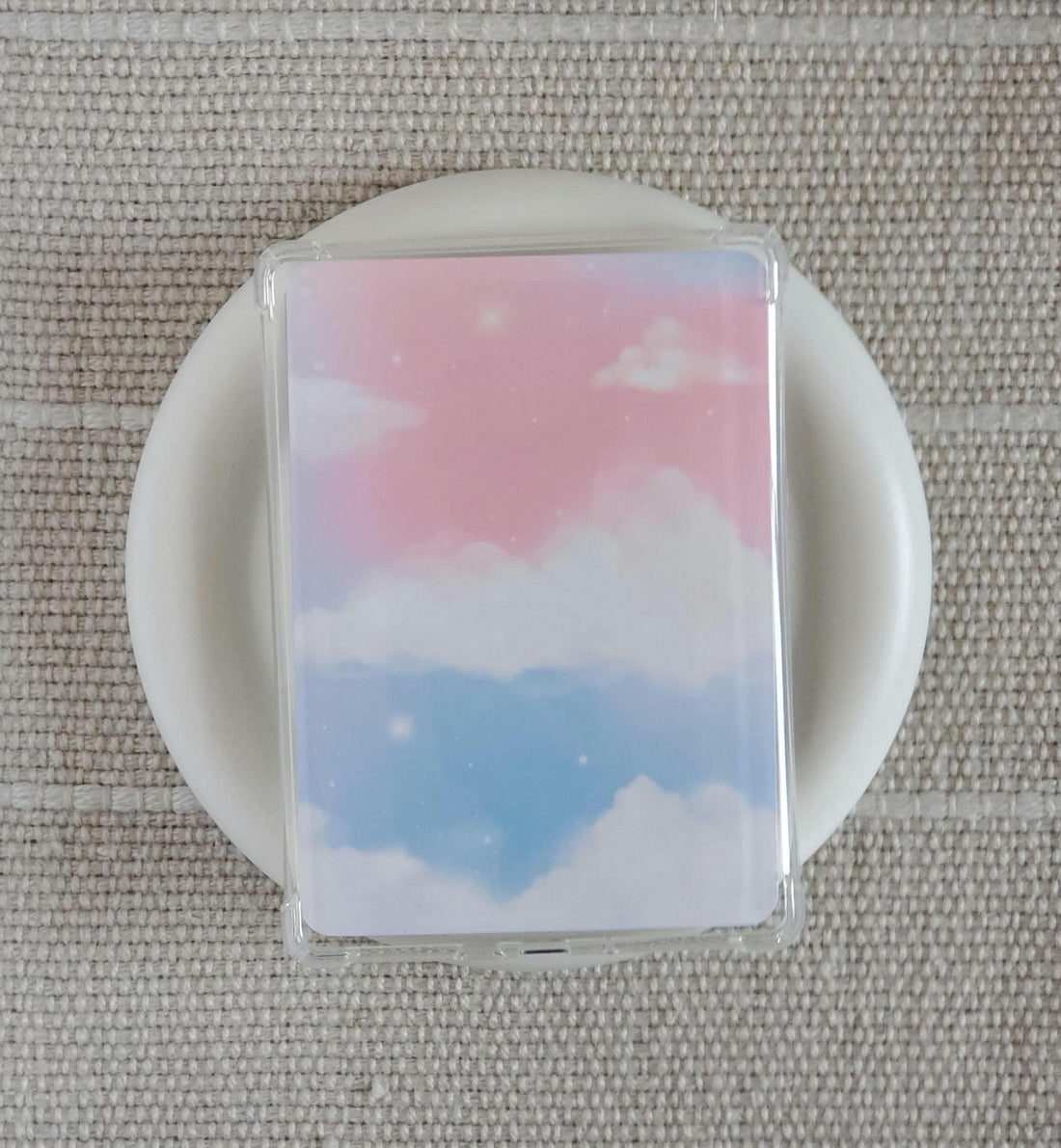 Pastel Sky Soft Colors Kindle Insert: Bookish Ereader Accessory | Meadowlark Nest | Moon and Stars Kindle insert