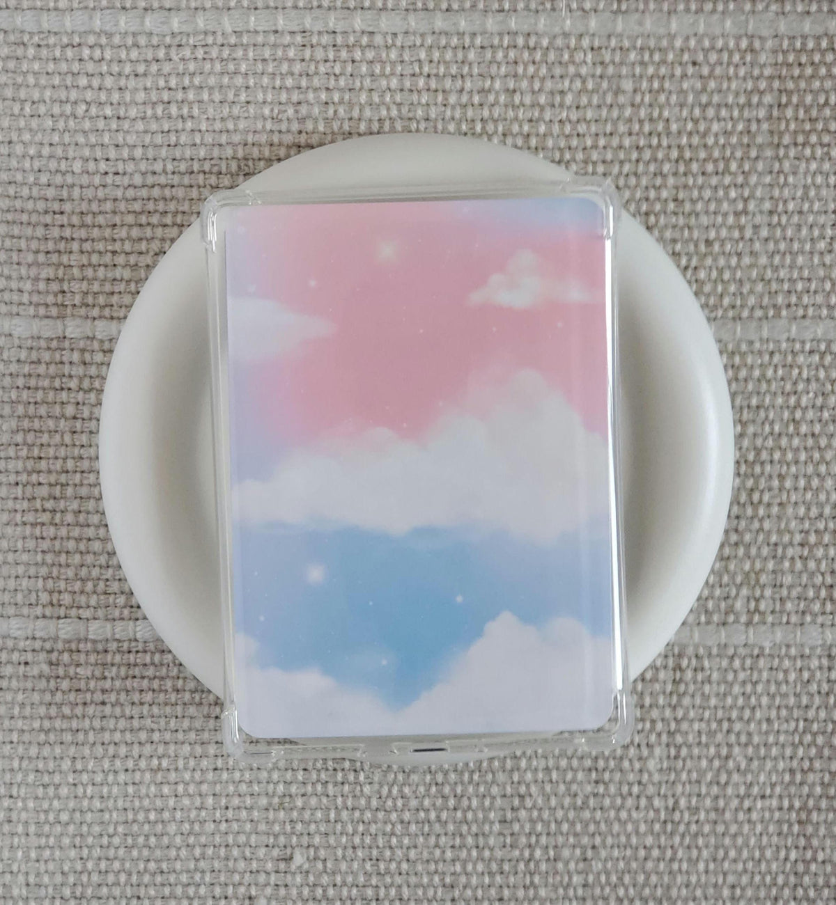 Pastel Sky Soft Colors Kindle Insert: Bookish Ereader Accessory | Meadowlark Nest | Moon and Stars Kindle insert