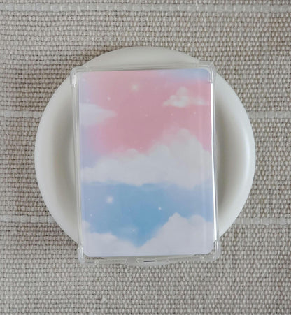 Pastel Sky Soft Colors Kindle Insert: Bookish Ereader Accessory | Meadowlark Nest | Moon and Stars Kindle insert