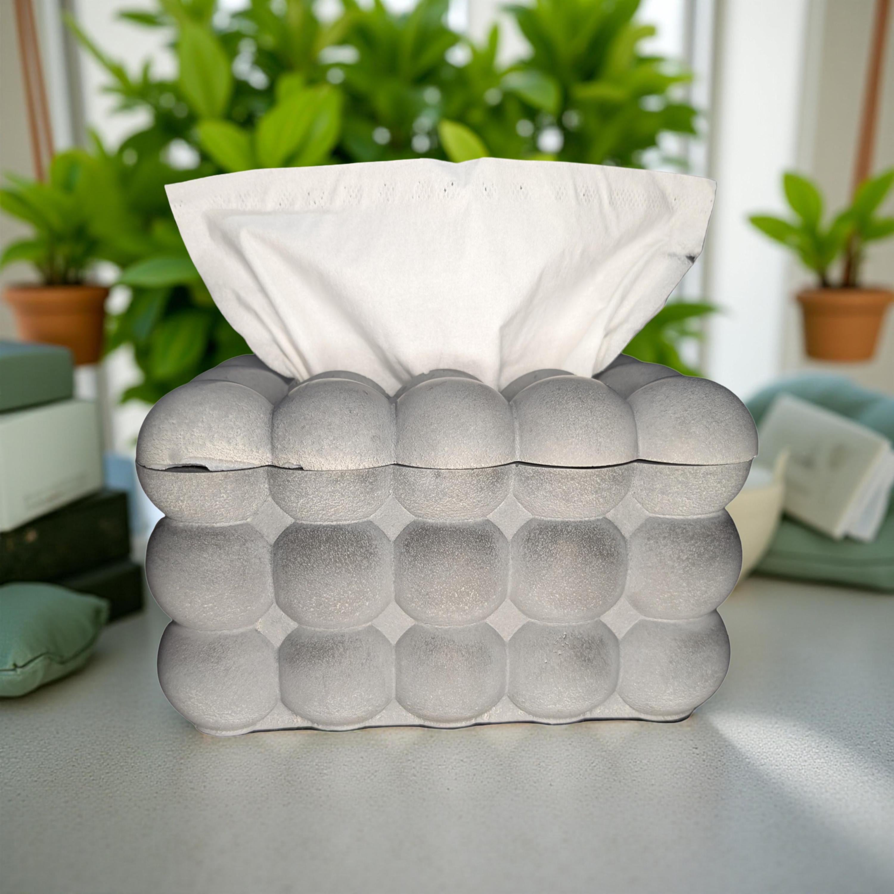 Modern Concrete Tissue Box | Handmade Minimalist Tissue Holder or Storage Box