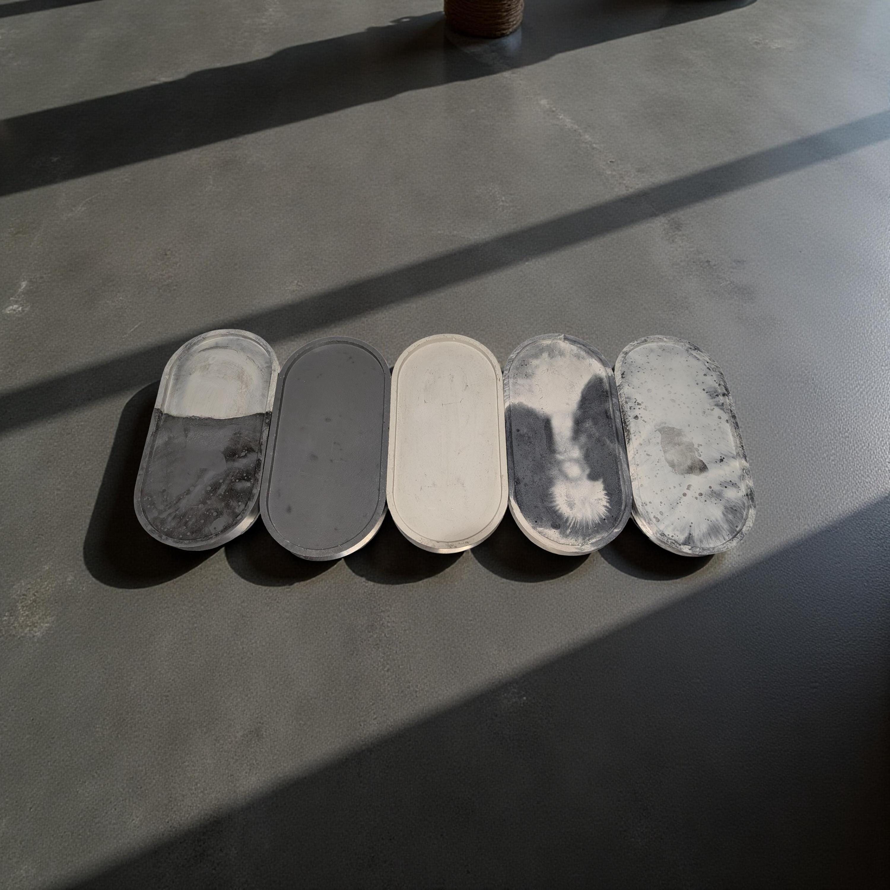 Concrete Oval Trays –Available In 4 Different Sizes  Minimalist Modern Home Décor