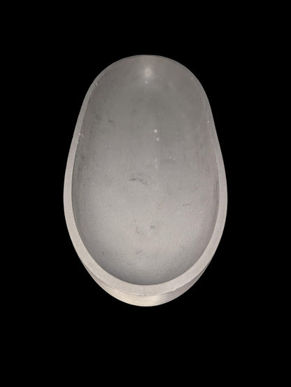 Handmade Oval Concrete Bowl Candle – 3 Wick Soy Candle or Decorative Vessel