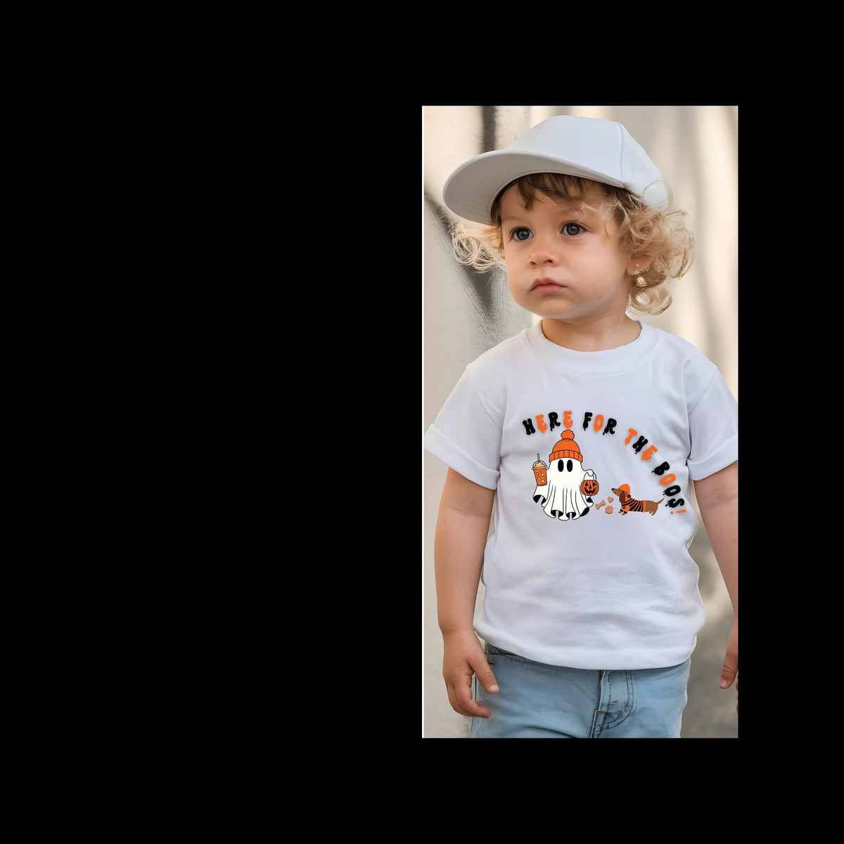 Here For The Boos Halloween Dachshund Kids T shirt