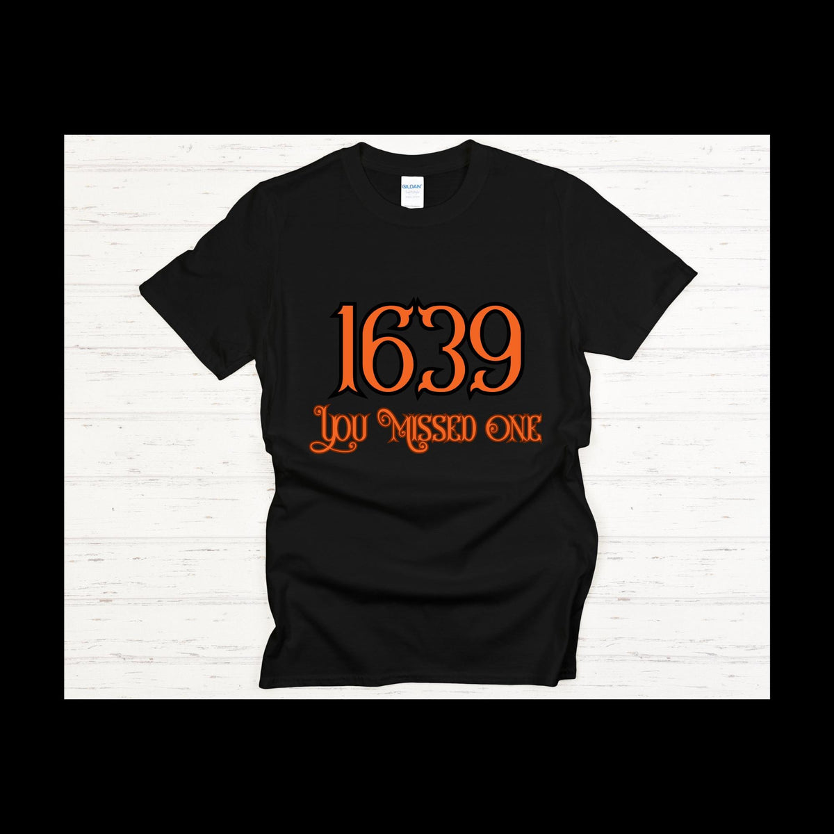 Witch - 1639 You Missed One Graphic T shirt Orange on Black