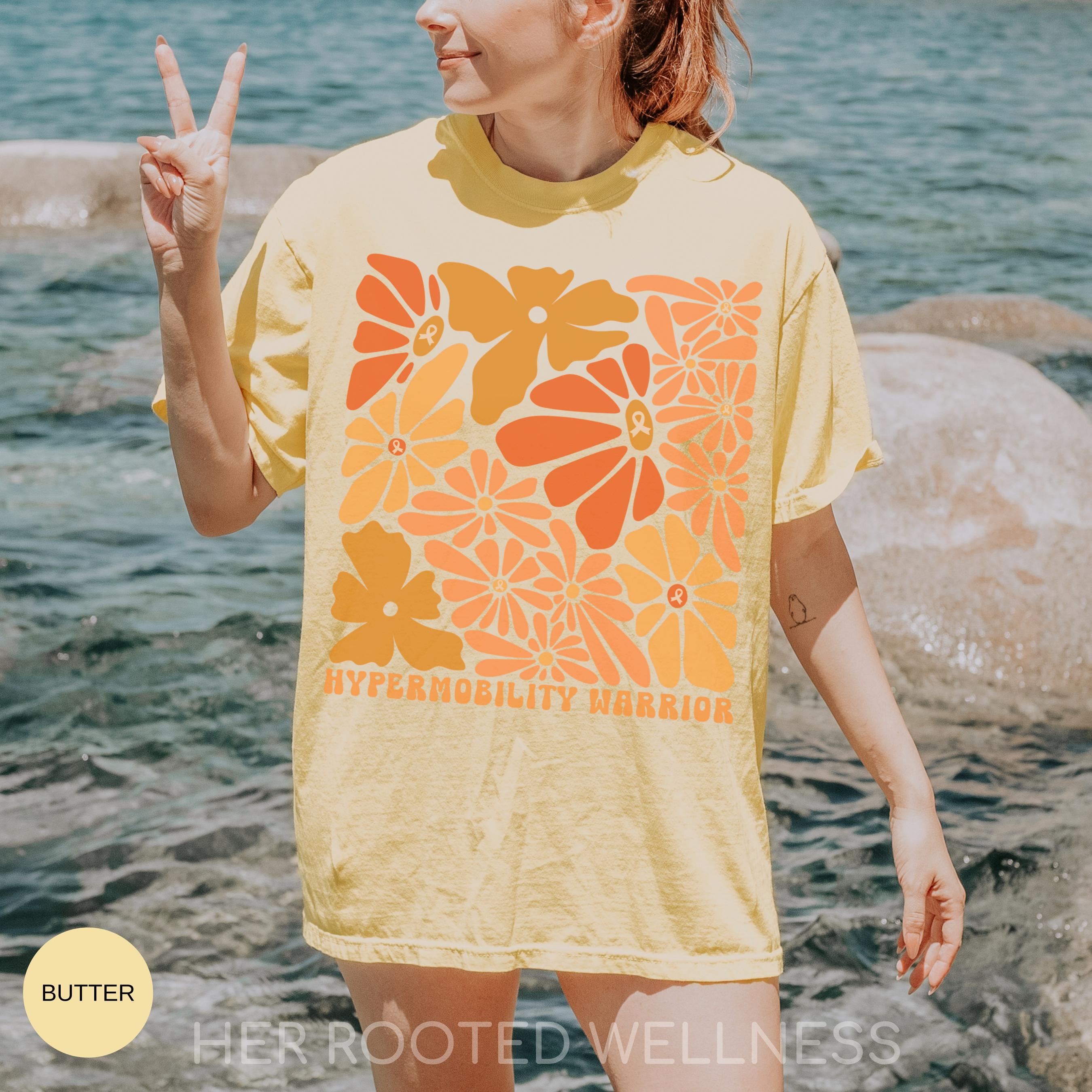 HSD Comfort Colors Awareness Shirt | Hypermobility Spectrum Disorder T-Shirt | Rare Invisible Illness Tee | Hypermobile Orange Ribbon Gift