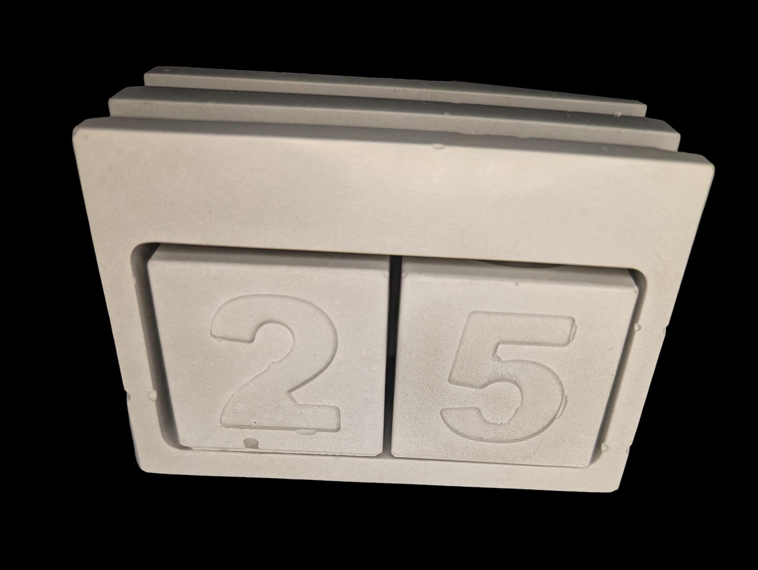 Concrete Christmas Advent Calendar | Paintable Holiday Decor | Minimalist Christmas Tree Block Set