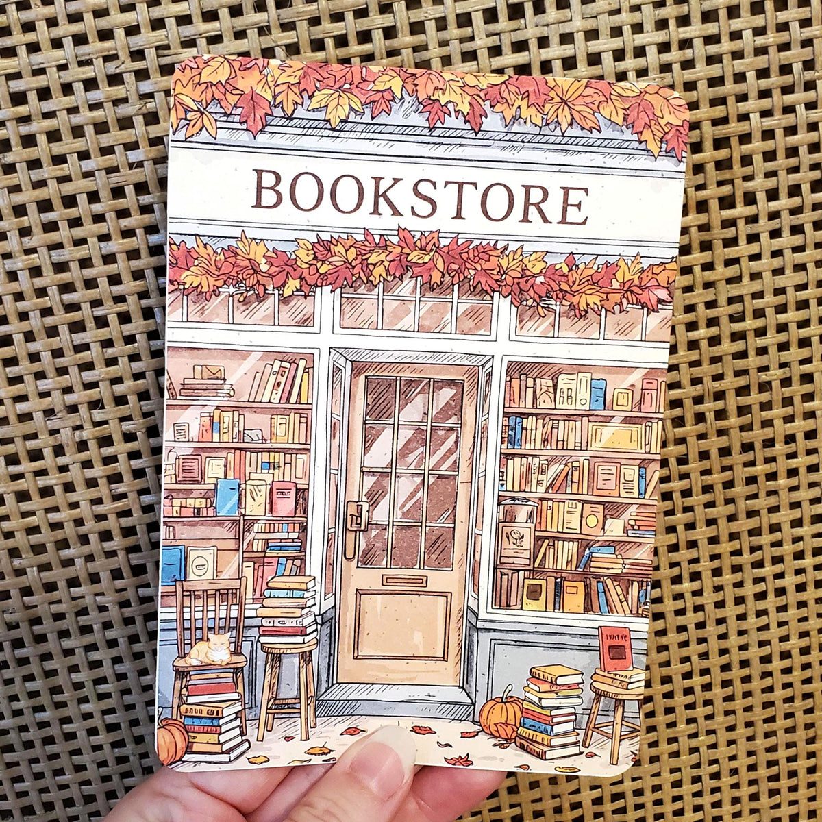 Fall Bookstore Kindle Insert: Bookish Ereader Accessory