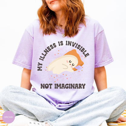 Invisible Illness Shirt | My Illness Is Invisible Not Imaginary Tee, Chronic Illness Awareness, CFS EDS POTS Spoonie Gift, Disability Pride