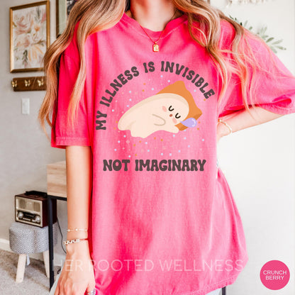 Invisible Illness Shirt | My Illness Is Invisible Not Imaginary Tee, Chronic Illness Awareness, CFS EDS POTS Spoonie Gift, Disability Pride
