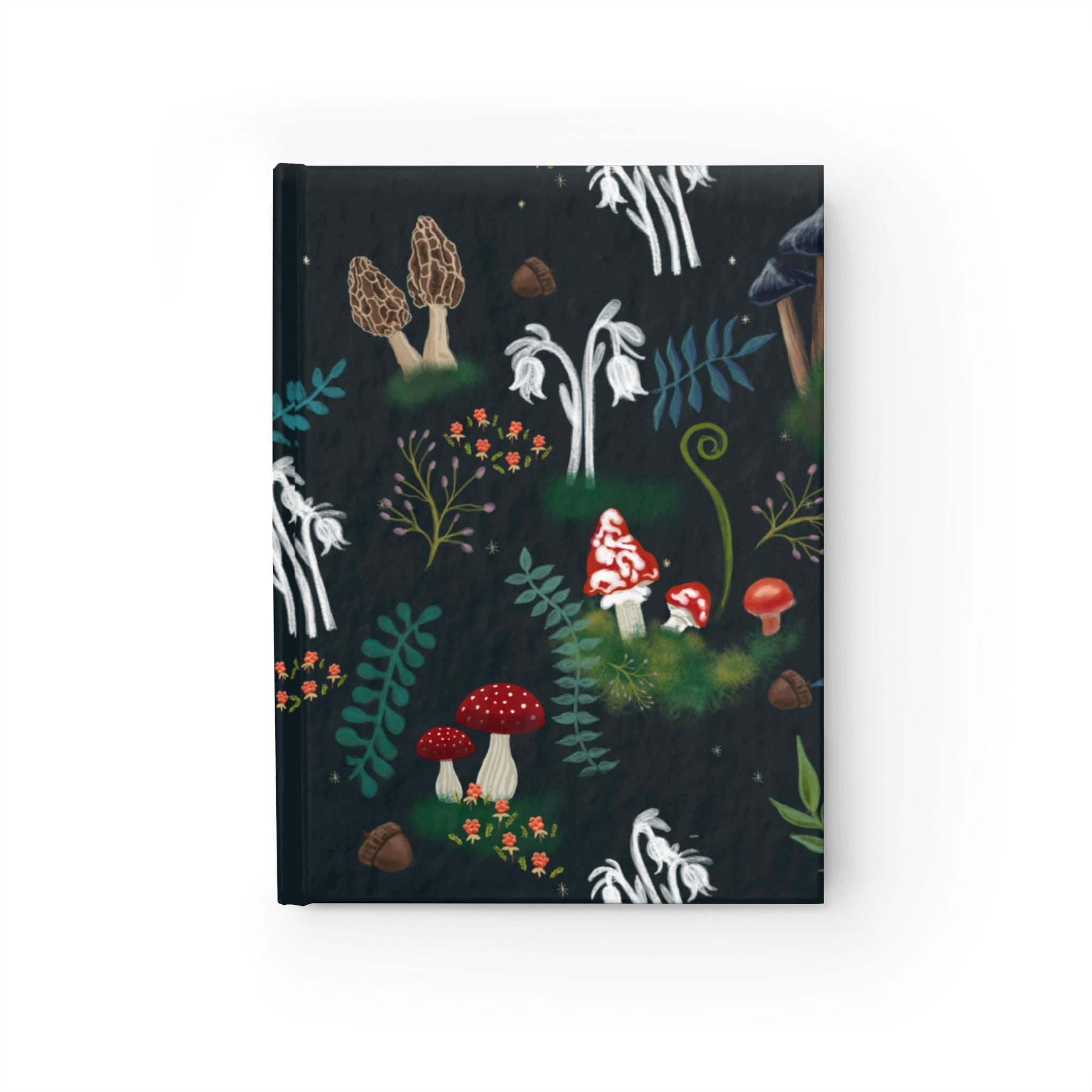 Whimsical Mushroom Forest Journal, Nature Diary, Artist Sketchbook