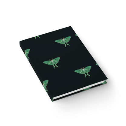 Luna Moth Journal, Matte Laminated Cover, Eco-Friendly Notebook