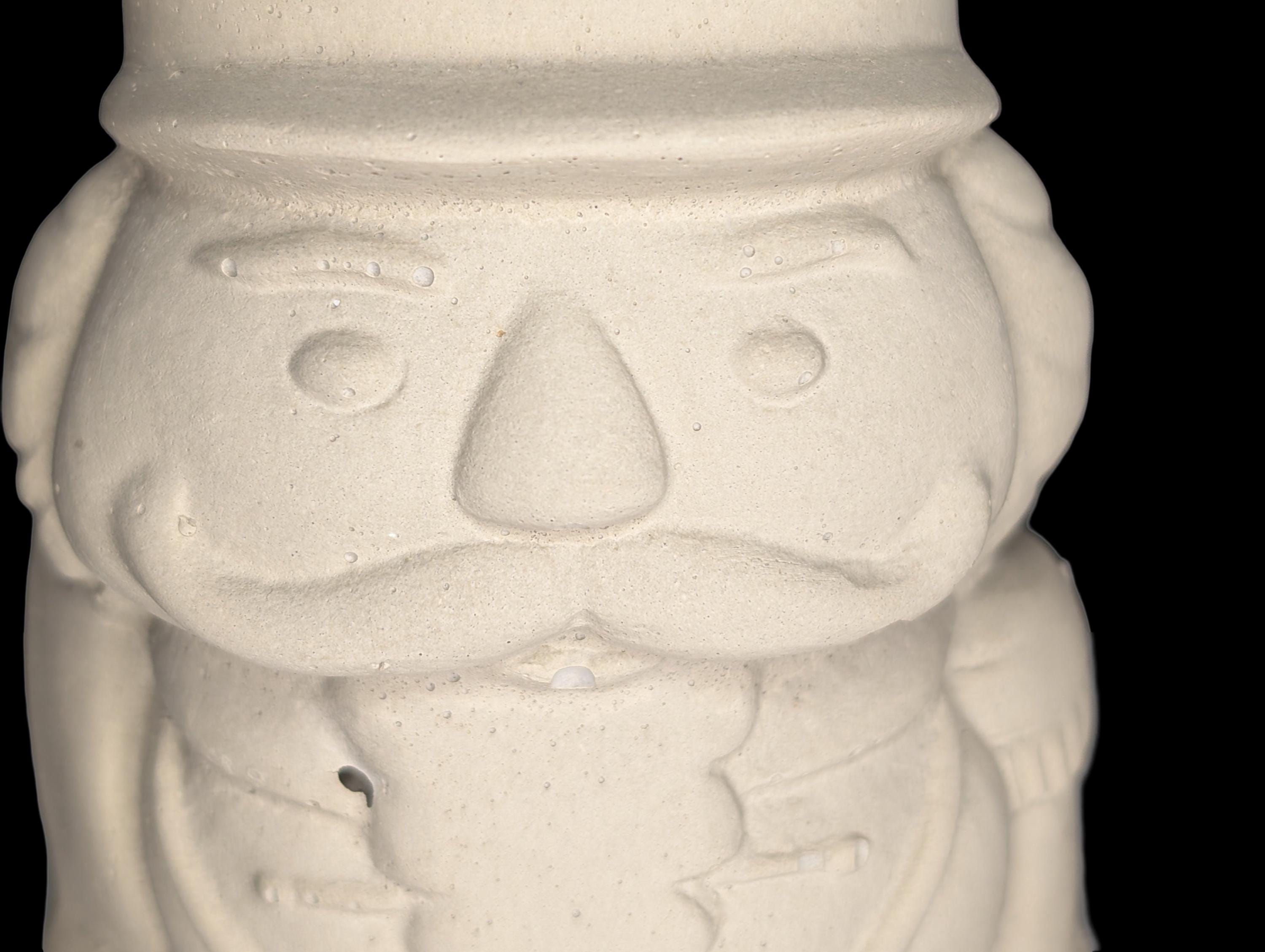 Handmade Concrete Nutcracker Figurines (6 &amp; 4 Inches Tall) | Paintable or Hand-Painted Christmas Decor | Modern Holiday Shelf Accent