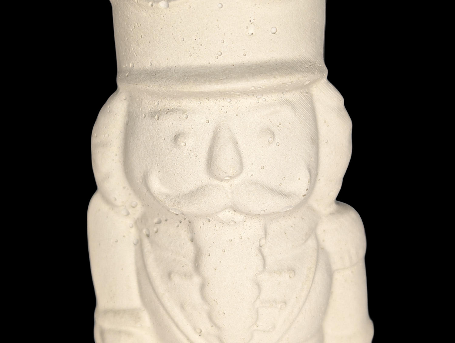 Handmade Concrete Nutcracker Figurines (6 &amp; 4 Inches Tall) | Paintable or Hand-Painted Christmas Decor | Modern Holiday Shelf Accent