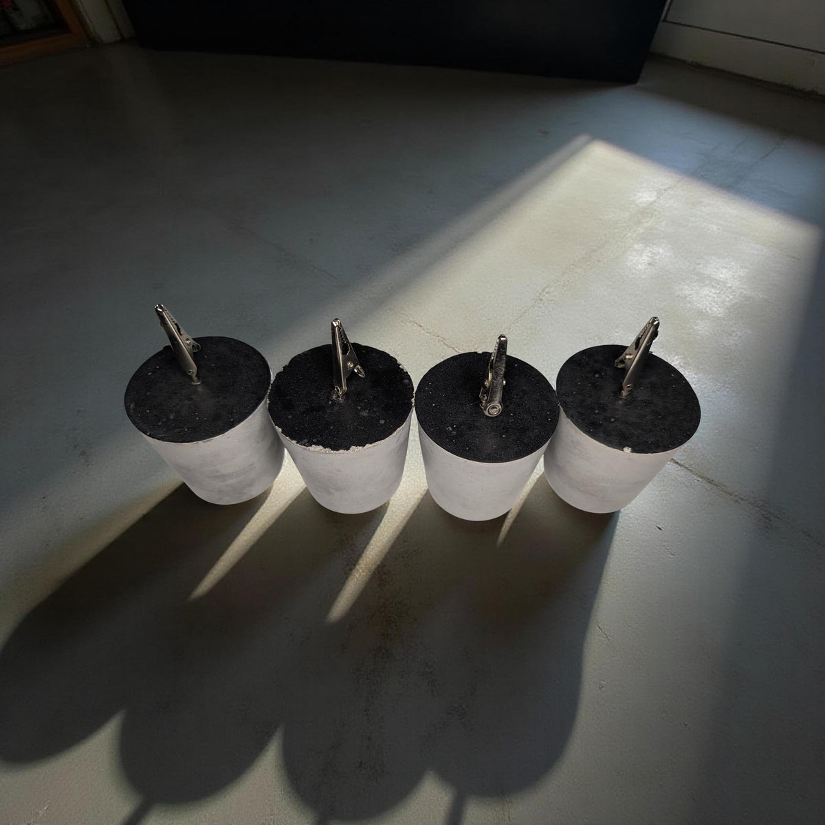 Concrete Picture Holders &amp; Tablecloth Weights | Modern Minimalist Photo Display | Outdoor Table Decor | Handmade Concrete Clip Stand
