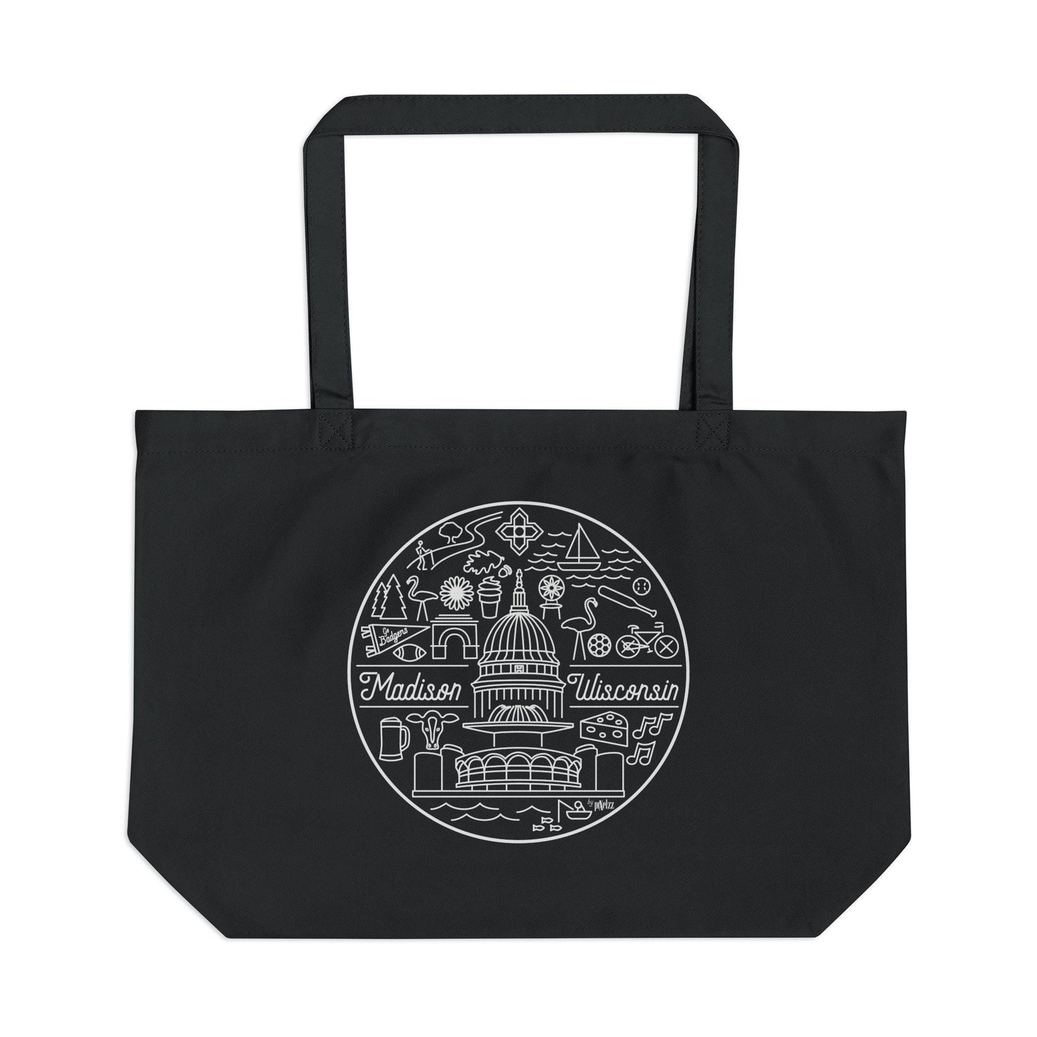 Madison Wisconsin Eco Tote: Organic Cotton Canvas Market Bag