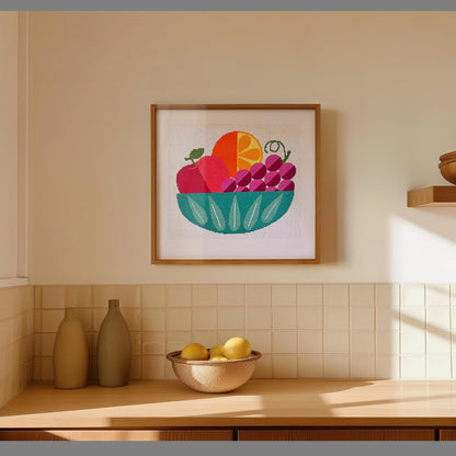 MCM Still Life Cross Stitch Pattern for Beginners (PDF Pattern)