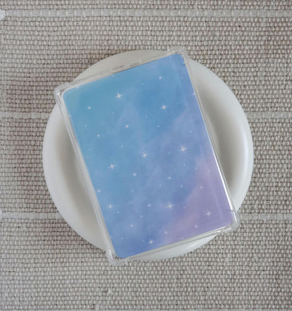 Pastel Sky Soft Colors Kindle Insert: Bookish Ereader Accessory | Meadowlark Nest | Moon and Stars Kindle insert