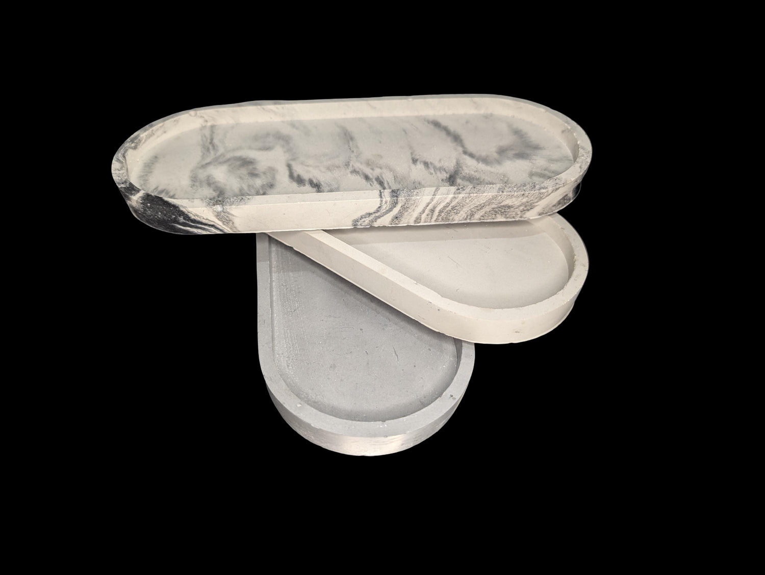 Concrete Oval Trays –Available In 4 Different Sizes  Minimalist Modern Home Décor