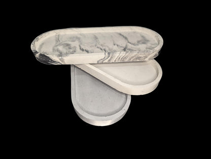 Concrete Oval Trays –Available In 4 Different Sizes  Minimalist Modern Home Décor