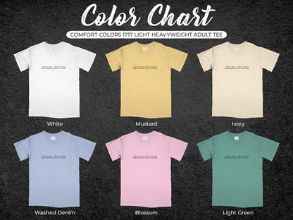 Comfort Colors Heavyweight Adult Tee, Casual Everyday Wear, Soft Comfy Shirts, Unisex Top, Variety of Colors, Sizing from S to XL
