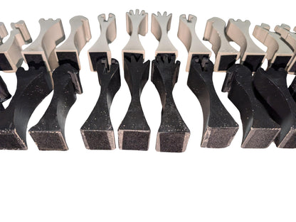 Hand-Painted Concrete Chess Set – Modern Minimalist Design