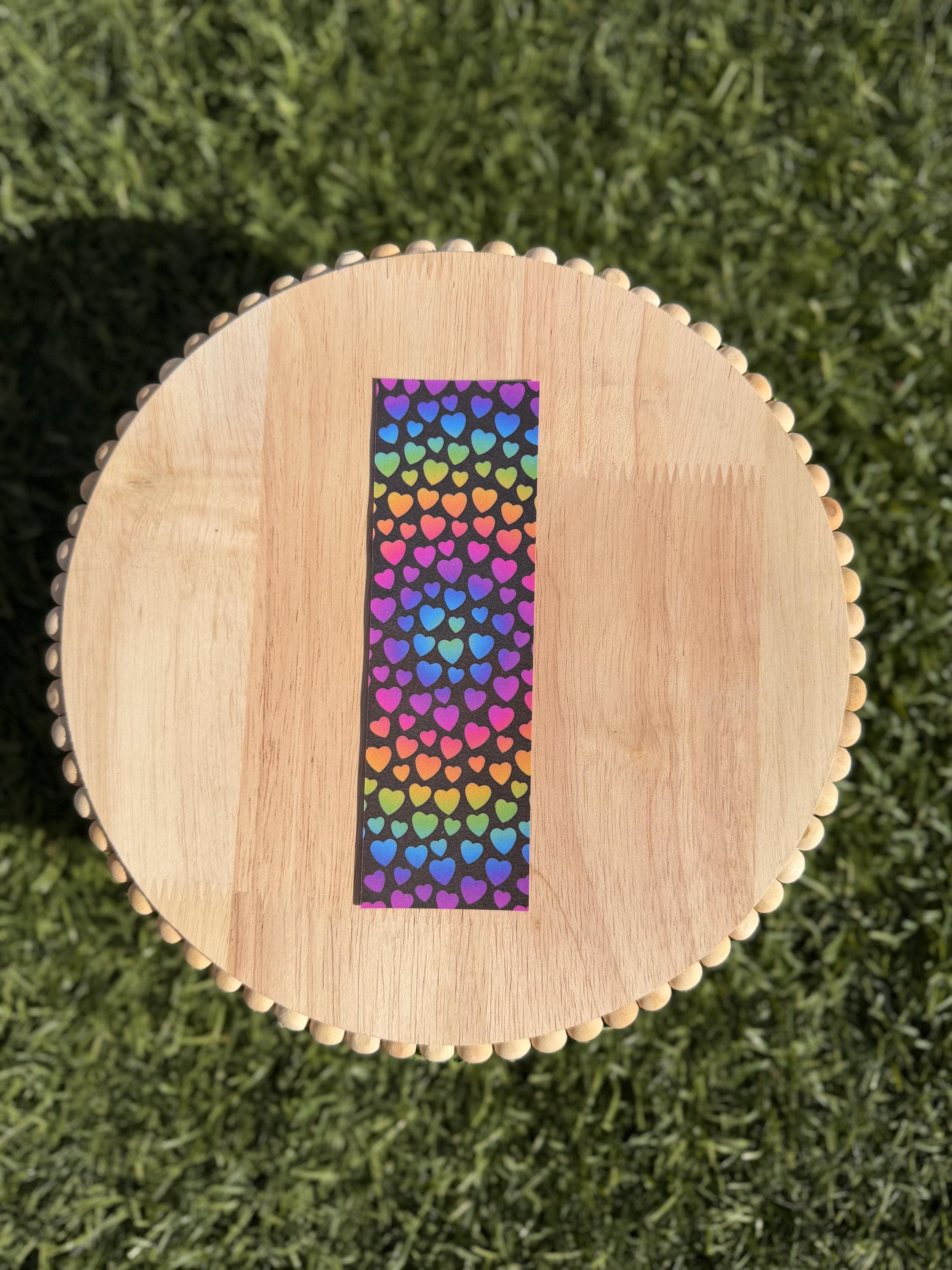 90s Nostalgia Bookmark Bundle | Rainbow Hearts, Smiley Faces &amp; Leopard Prints | Laminated | Individual or Set | Pastel Y2K Reading Gift