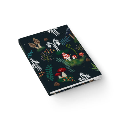 Whimsical Mushroom Forest Journal, Nature Diary, Artist Sketchbook
