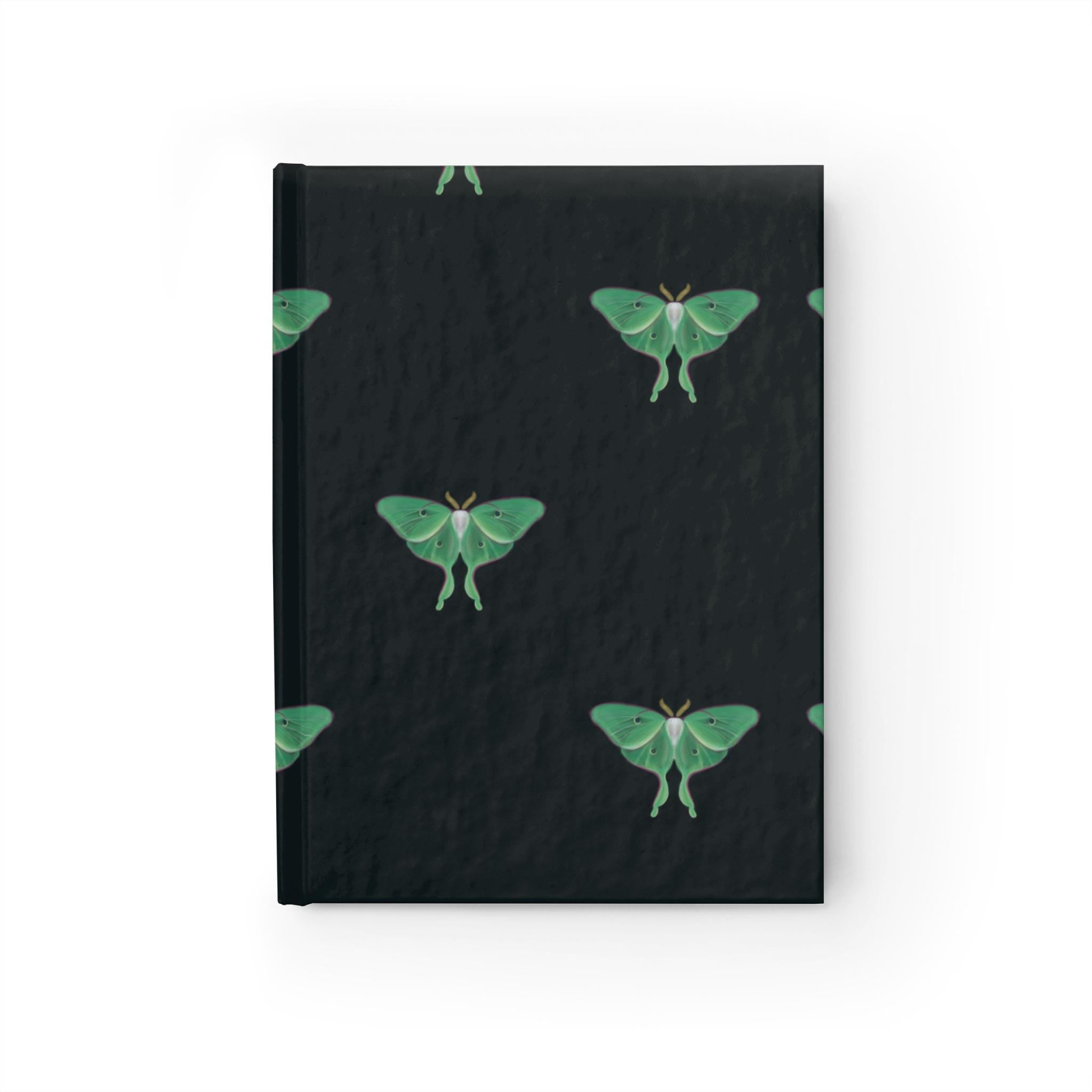 Luna Moth Journal, Matte Laminated Cover, Eco-Friendly Notebook