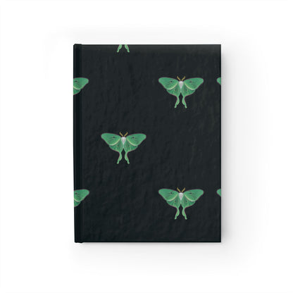 Luna Moth Journal, Matte Laminated Cover, Eco-Friendly Notebook