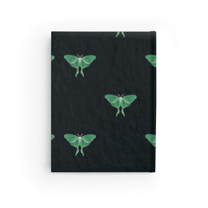 Luna Moth Journal, Matte Laminated Cover, Eco-Friendly Notebook